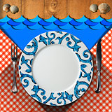 Table Arrangement for Seafood Menu