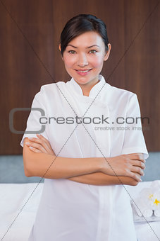 Portrait of a confident female masseur