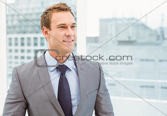 Smart young businessman in suit