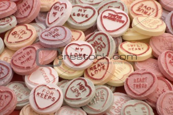 Love heart candy