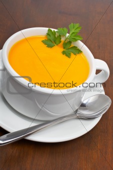 Carrots puree with parsley