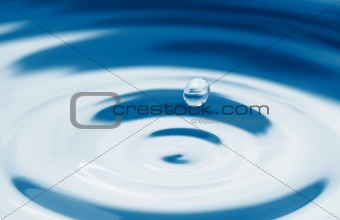isolated water drop