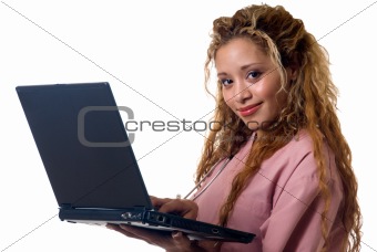 Nurse with a laptop