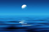 Moonlight at sea