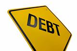 Debt Road Sign