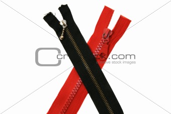 Black and red zip 