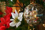 bauble and poinsettia 