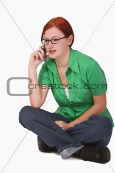 Teenager on the phone