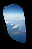 airplane window view