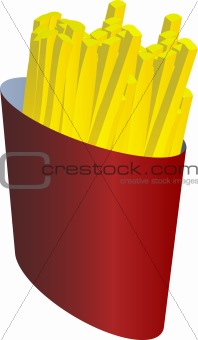 French fries illustration