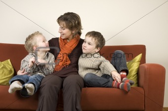 Mother And Two Sons 7
