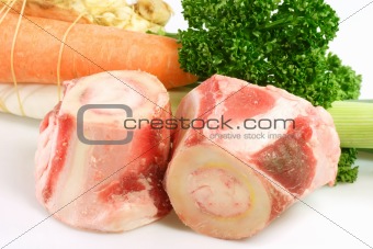 Cattle Bones with vegetable