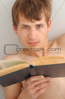 man with a book