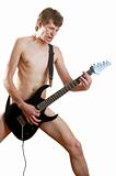 naked guitarist