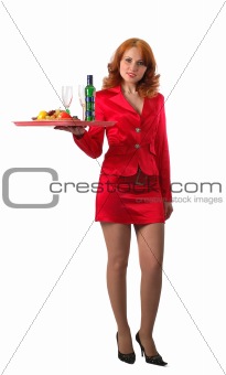 red waitress