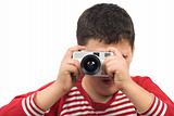 boy taking picture