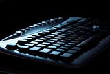 keyboard in dark 