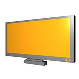 LCD TV Object For Diagram and Presentation