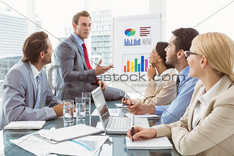 Business people in board room meeting