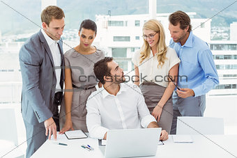 Young business people at office