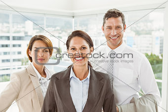 Confident business people in office
