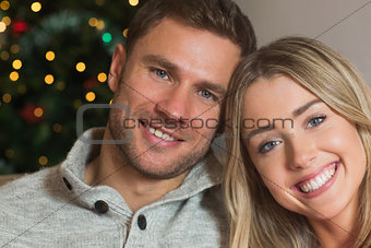Smiling couple in their home
