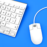 computer mouse and keyboard