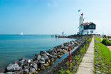 The road to lighthouse, Marken, the Netherlands