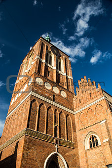 Gothic renovated cathedral St. John Church in Gdansk, Poland.