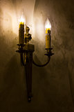 vintage lamp on wall , home decoration