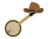 banjo and hat