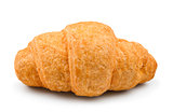 fresh and tasty croissant on isolated white