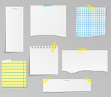 Vector set of paper objects for your design