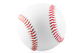 new ball for the game of baseball on a white background