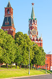 Morning cityscape center of Moscow, the Kremlin