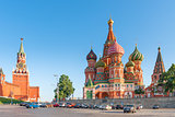 Kremlin's Spassky Tower and the Orthodox Cathedral
