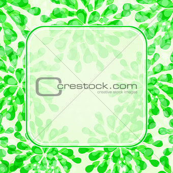 Green Floral Invitation Card