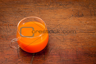 cup of carrot juice