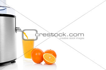Fresh orange juice background.