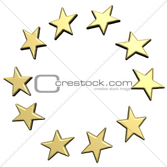 Stars. Isolated on white.