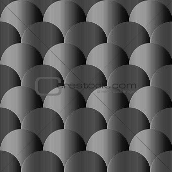 Design seamless monochrome sphere pattern