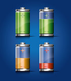 glossy transparent battery icon