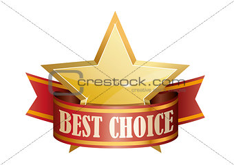 best choice award graphic sign