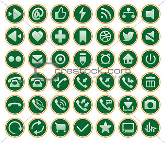 icons of business, finance, network and marketing