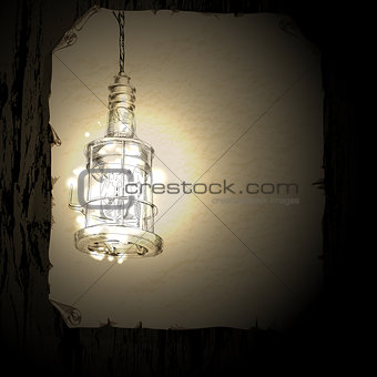 background with lamp