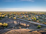 aerial view of Fort Collins