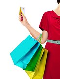Women with Shopping Bags and Credit Card