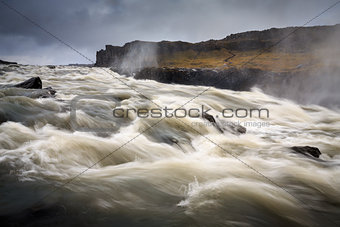 Dettifoss waterfall in North West Iceland