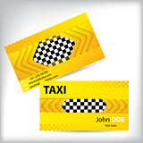 Abstract taxi business card design