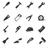 Set of construction tools icons